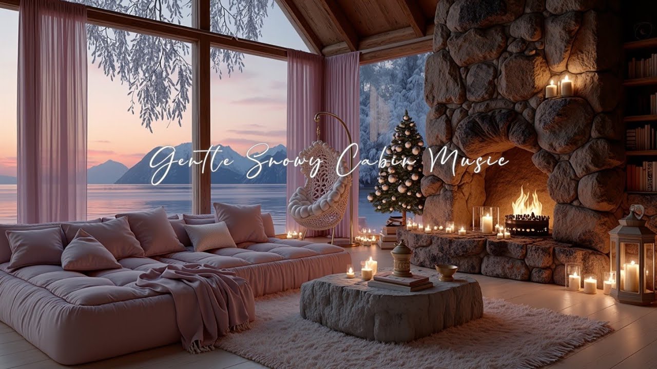 Relaxing Winter Piano Music Cozy Fireside Melodies for Sleep & Study ...