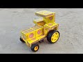 How to make matchbox forming tractor - Diy Mini Tractor - Amazing Matchbox Tractor Trolley