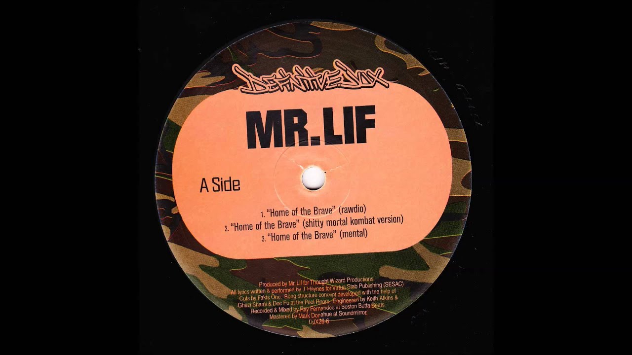 Mr. Lif - Home Of The Brave (Instrumental)