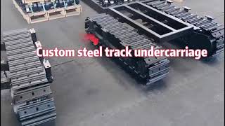 Cunstom steel track undercarriage for drilling rig