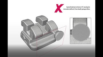 Synchrotron-based micro-CT analysis of printed part