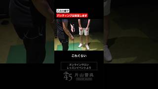 この力感でパッティングは安定します #片山晋呉 #golf #ゴルフ #shorts