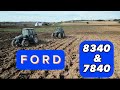 F O R D 8340 &amp; 7840 | cultivator time | farming | DJI drone video