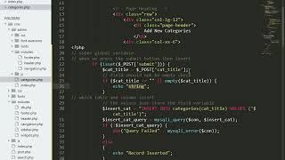 How to Create Dynamic Category in PHP | Complete CMS in php