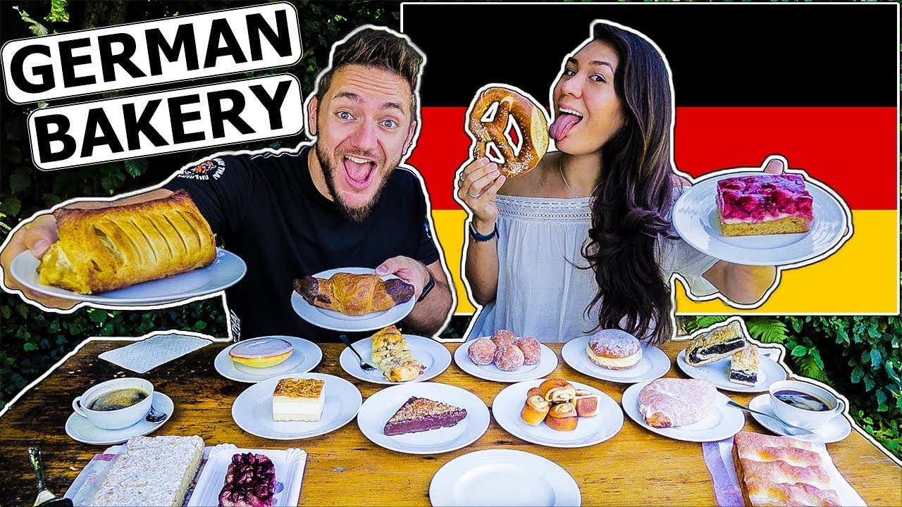 Image result for American girlfriend tries German bakery items youtube"