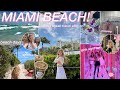 Miami beach vlog with friends  girls trip shopping beach days nights out  summer aesthetic