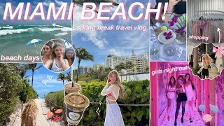 MIAMI BEACH VLOG with friends! 🫧 girls trip, shopping, beach days, nights out, & summer aesthetic!