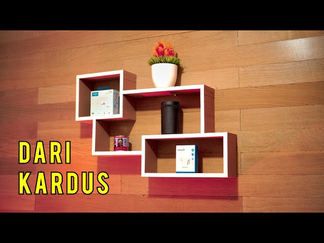 Diy Shelves For Your Room, How to Make a Wall Shelf From Cardboard For Everyone! class=