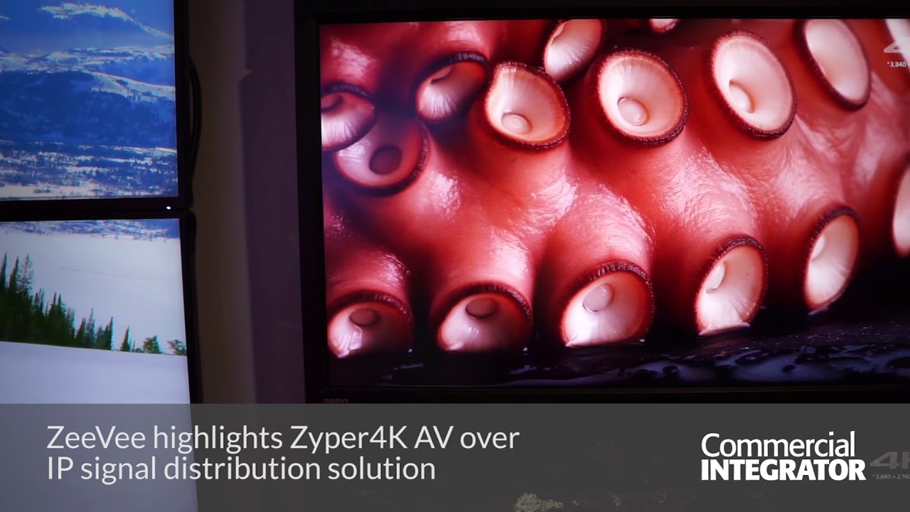 ISE 2018: ZeeVee Demonstrates AV over IP - YouTube