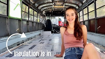 School Bus Build pt 21: Laying floor insulation and patching floors without welding