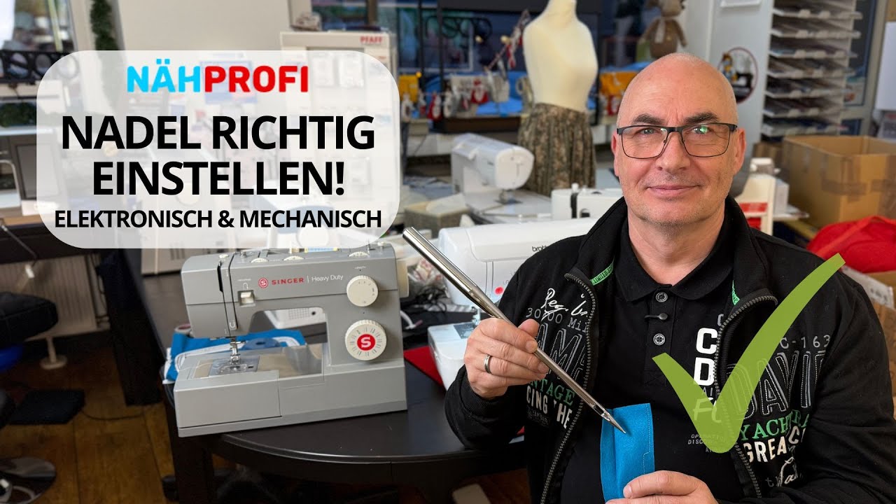 👉 So nähst du exakt an der Kante (mit deiner Nähmaschine) Nadelposition richtig einstellen!