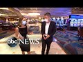 Travelers returning to Las Vegas as casinos reopen - YouTube