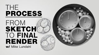 Design a watch face - From rough sketch to final render screenshot 2