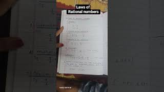 LAWS OF RATIONAL NUMBERS CLASS 9TH