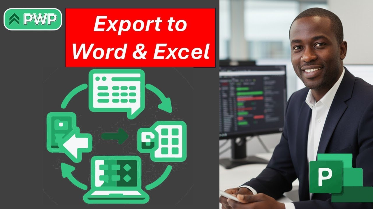 #07 MS Project - Export to Word & Excel - YouTube