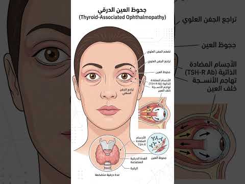 مشاكل الغدة الدرقية وأعراضها على العين