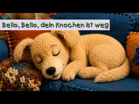 Bello, Bello, dein Knochen ist weg || Kinderlieder mit Puppen