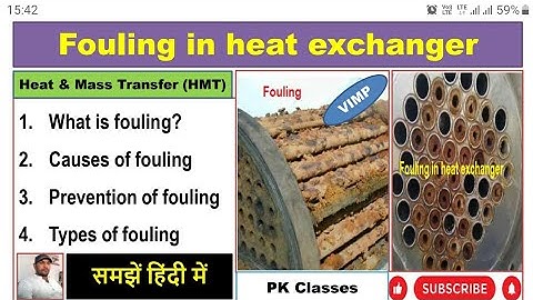 Fouling in heat exchanger|Causes of fouling|Types of fouling|Prevention of fouling|HMT