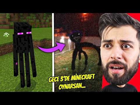 Gece 3'de SAKIN MİNECRAFT OYNAMAYIN !! (Başınız Belaya Girer)
