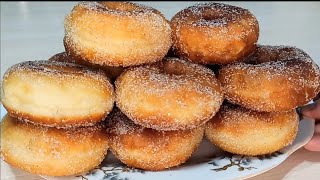 DONUTS/ПОНЧИКИ с сахаром. Как приготовить не жирные пончики.