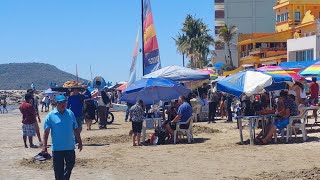 Playas de zona dorada de mazatlán en domingo