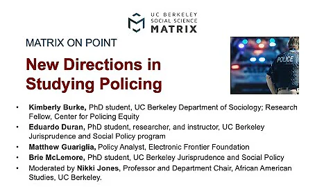 Matrix on Point: New Directions in Studying Policing