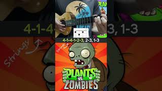 Plants vs Zombies. Tutorial. Ukulele #shorts