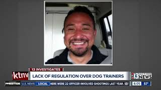 How are dog trainers in Nevada trained?