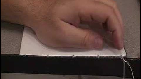 Coptic Stitch binding demo part 1