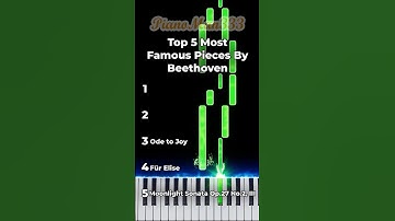 Thumbnail of Top 5 Famous Beethoven Music!🤩 #piano #beethoven #sonata #classicalmusic