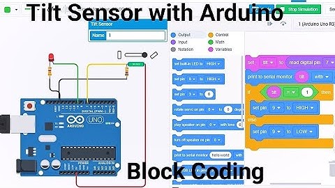 Tilt Sensor with Arduino Tinkercad | Vibration sensor with Arduino Tinkercad | Arduino Project