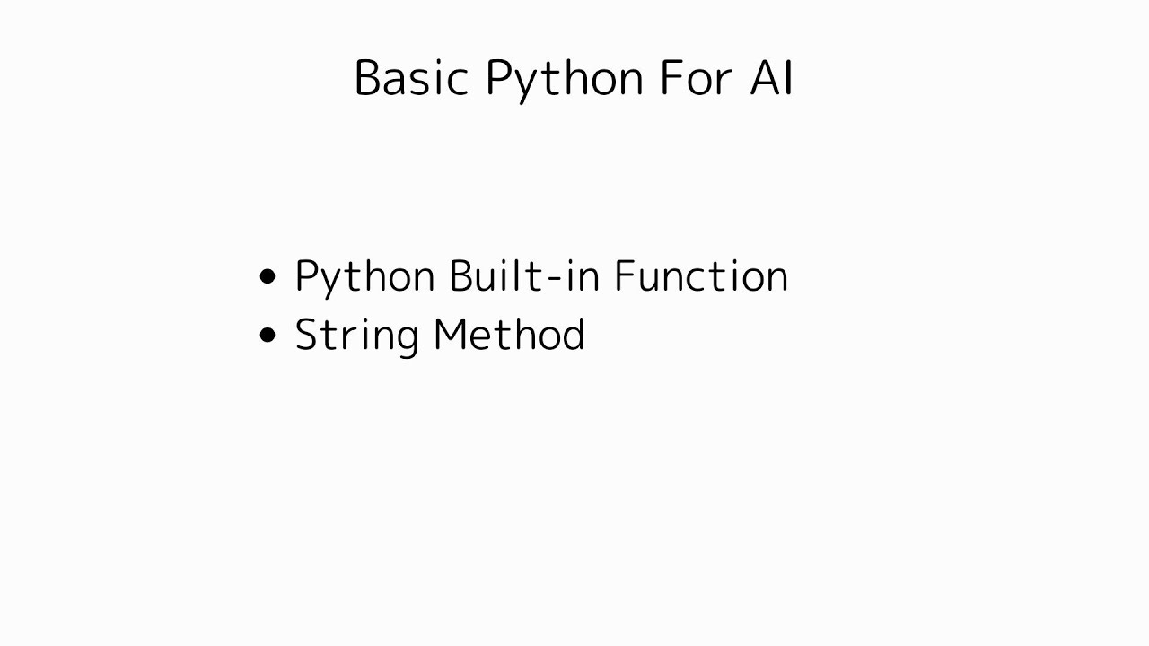 Python for AI EP6 - YouTube