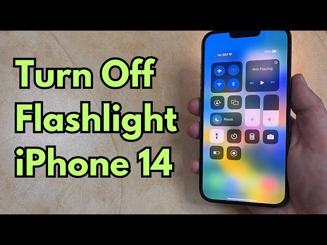 How to Turn Off Flashlight on iPhone 14 