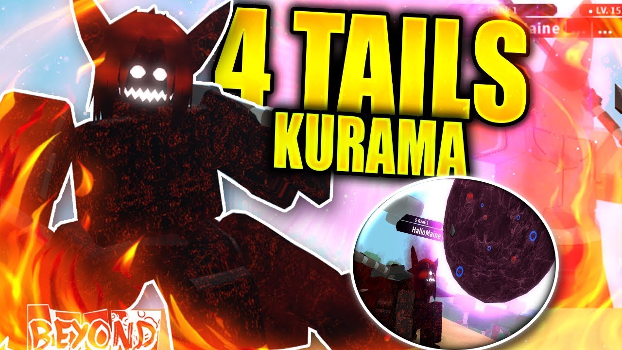 4 Tails Kurama Vs Jin Cloak Most Overpowered Mode In Nrpg Beyond Beta Roblox Ibemaine Youtube - naruto kurama mode roblox