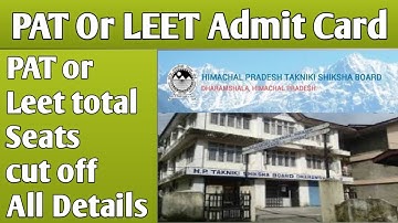 HOW TO DOWNLOAD PAT ADMIT CARD 2023 | HIMACHAL LEET ADMIT CARD | HP PAT ADMISSION 2023 |  NEWS BUDDY