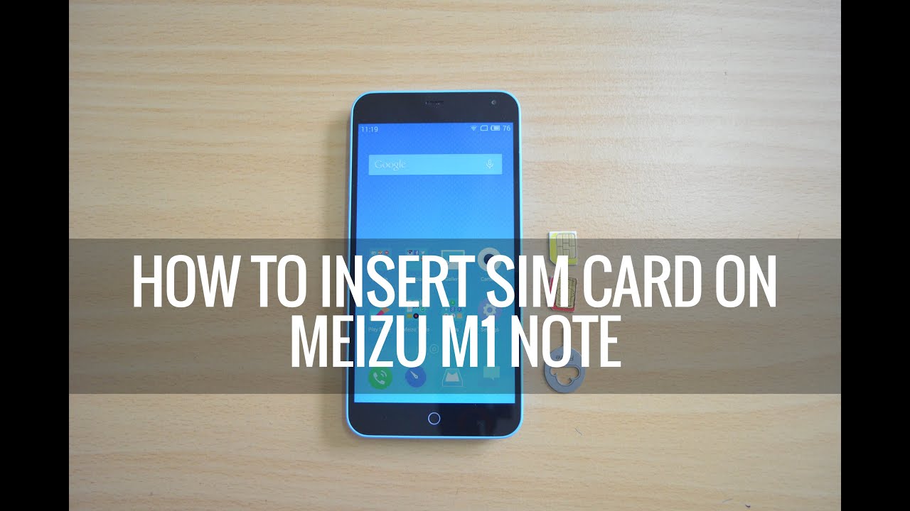 How to Insert SIM Card into Meizu M1 Note Techniqued