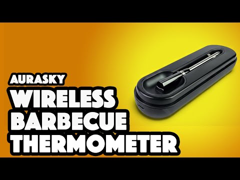 Aurasky Wireless Digital Barbecue Thermometer — video thumbnail