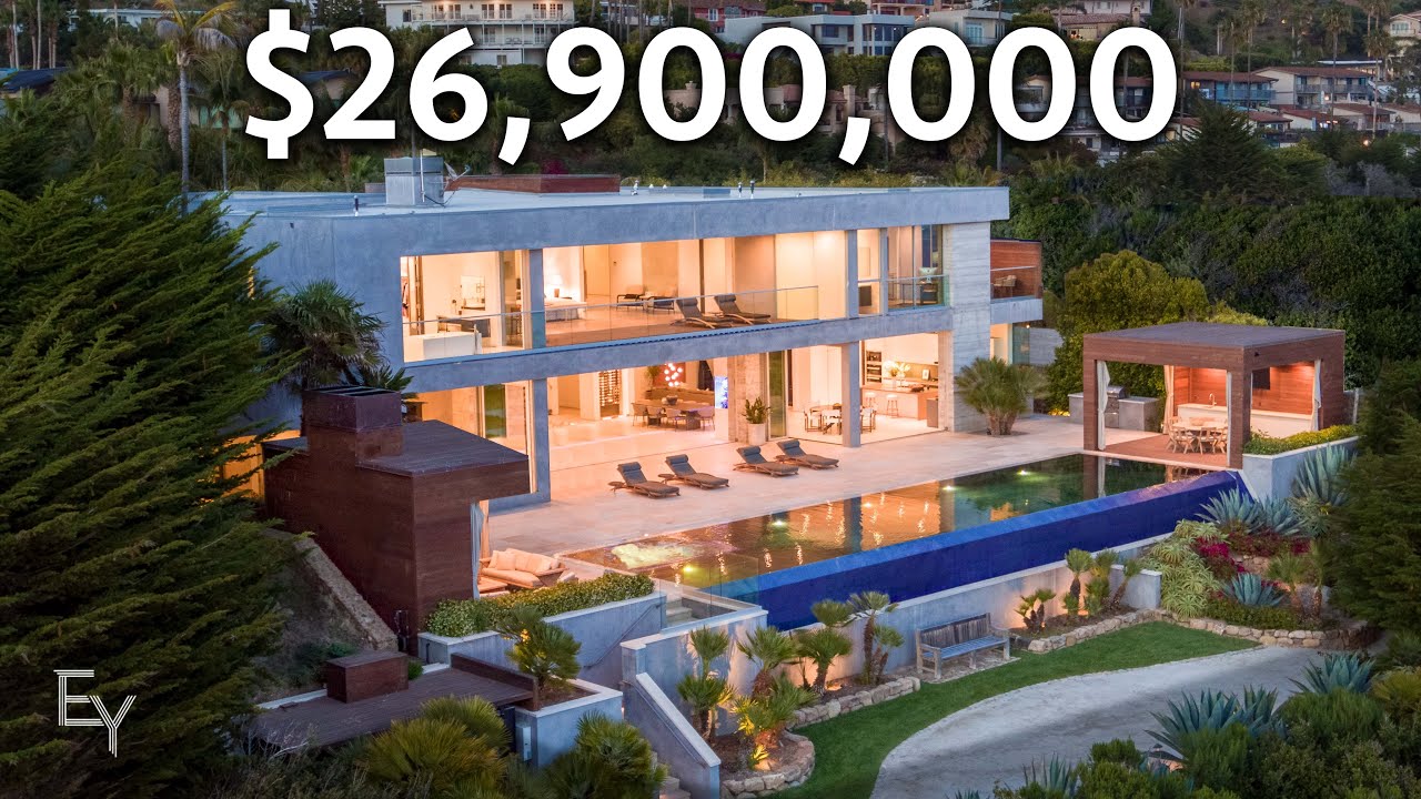Inside a 26,900,000 Modern MALIBU Mansion With Incredible OCEAN Views