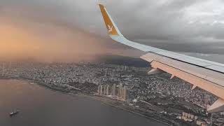Pegasus Airlines. A321-251NX (A321NEO).Landing in Istanbul Sabiha Gökçen SAW. Посадка в Стамбуле.