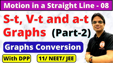 Motion in Straight Line | L-8 | Conversion of Graphs | Kinematics Graph (s-t, v-t & a-t) Conversion