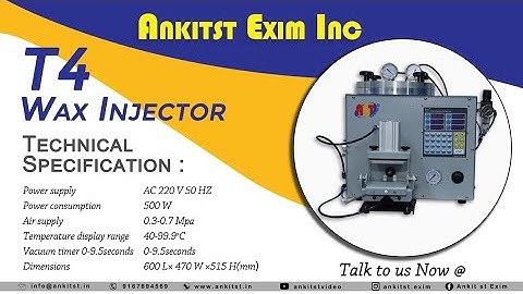 Vaccum wax injector || Ankitst || Jewellery manufacturing