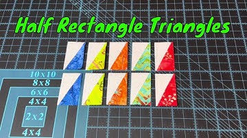Sew Two Half Rectangle Triangles At Once