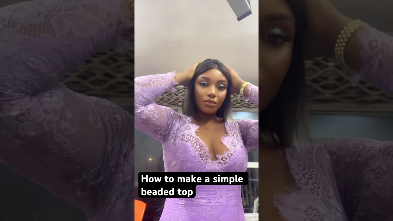 How to make a beaded chartily Top.  