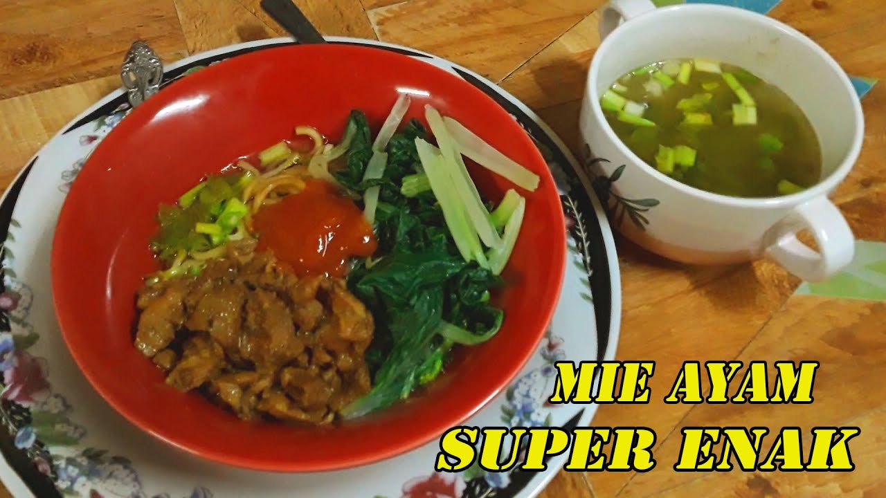 resep mie ayam super enak - YouTube