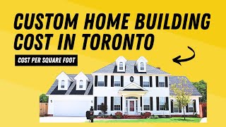 TRUE Cost to Build a House in Toronto (2025–2026) | Price Per Sq Ft Explained