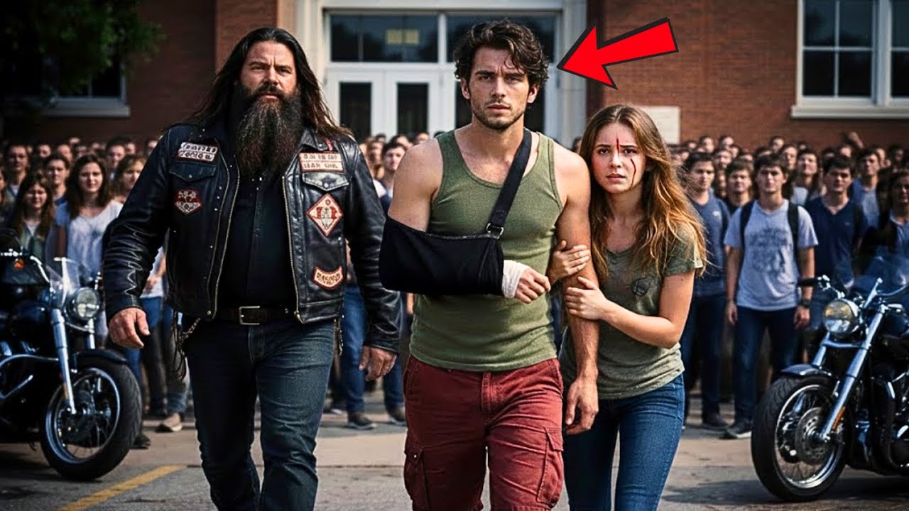 Homeless Man Breaks His Arm Saving a Biker’s Daughter — Next Day 200 Hell’s Angels Show Up for Him