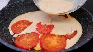 Einfaches Rezept für Eier in Tomatensauce, gesundes Frühstück, schnell und einfach #78