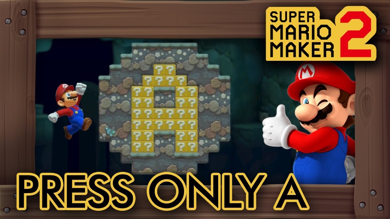 Super Mario Maker 2 - Beat This Level By Pressing Only A - YouTube