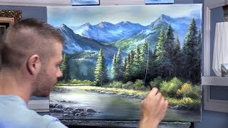 Evergreen Forest & Large Mountain | Paint with Kevin ®