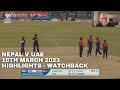 The crowd think theyre going to zimbabwe nepals epic win v uae anniversary highlights watchback
